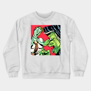 zombie with witch Crewneck Sweatshirt